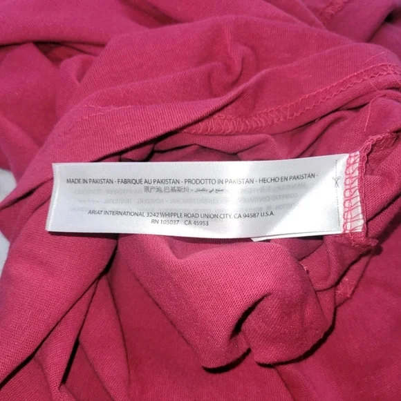 Ariat Rebar Womens 2XL Cotton Strong Crewneck Short Sleeve Pink Tshirt Top - Picture 11 of 11